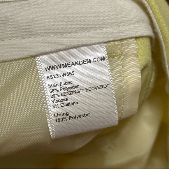 ME+EM Lemon Yellow Women's Trousers Size 8 - Picture 8 of 8